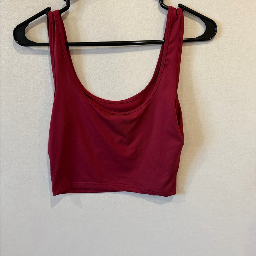 SHEIN Burgundy Sleeveless Top